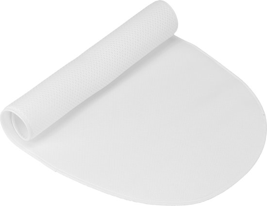 Rol van wit 3D welcool matras met honingraatstructuur.