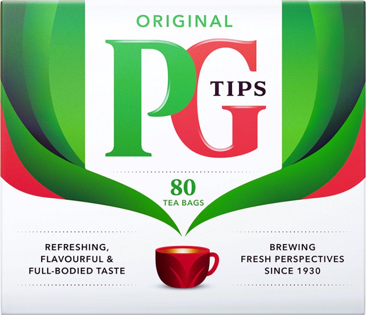PG Tips Original - 80 Bags - UK - Engeland - English - Black tea - Zwarte Thee Zakjes