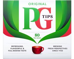 PG Tips Original - 80 Bags - UK - Engeland - English - Black tea - Zwarte Thee Zakjes