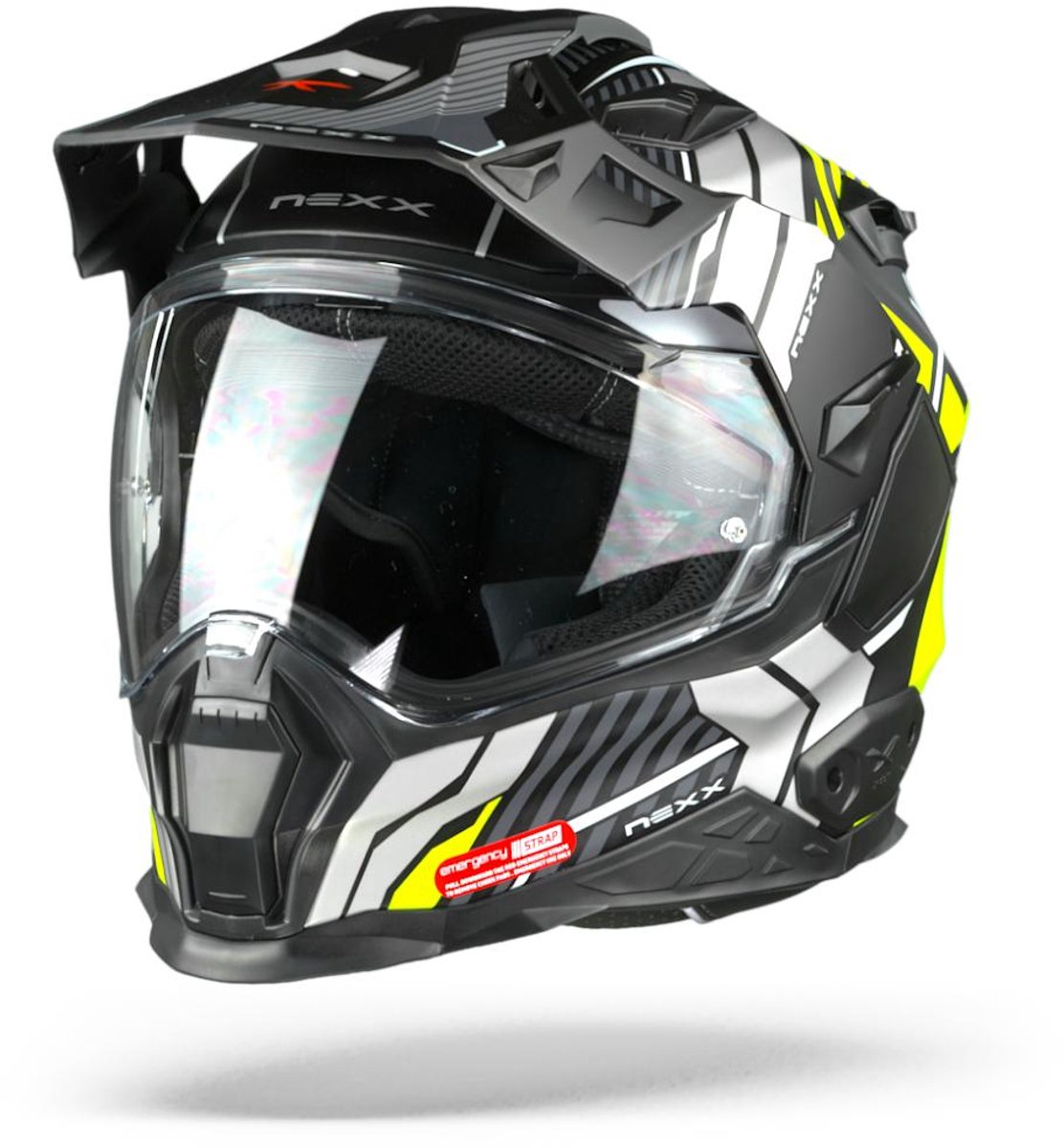 Nexx X.WED2 Wild Country Zwart Neon Geel Mat Adventure Helm - Helm