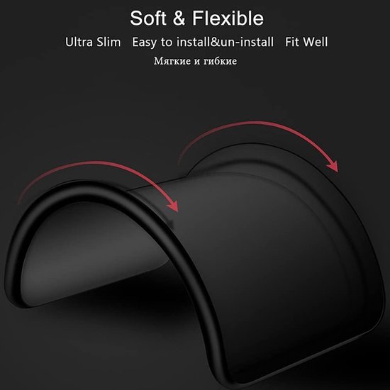 Coque compatible avec Samsung Galaxy A26 5G Coque Siliconen Coque arrière Zwart