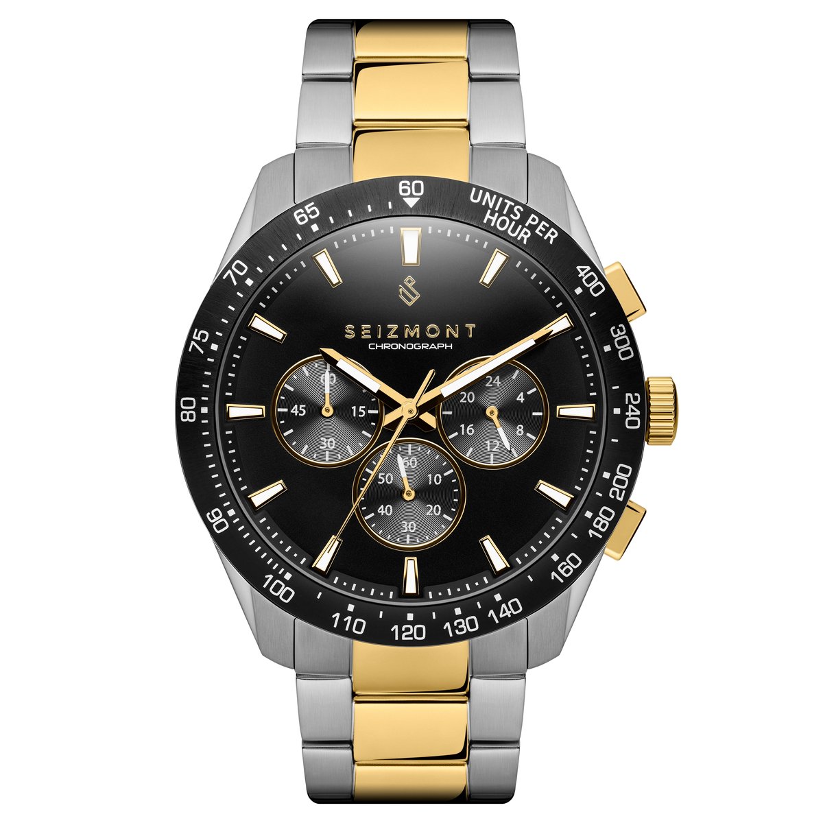 Seizmont - Heren - Staal Horloge - Roestvrij Staal - 35.5mm
