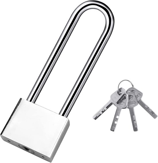 Nylon hangsloten, met lange behuizing, PU = 6 stuks, geel