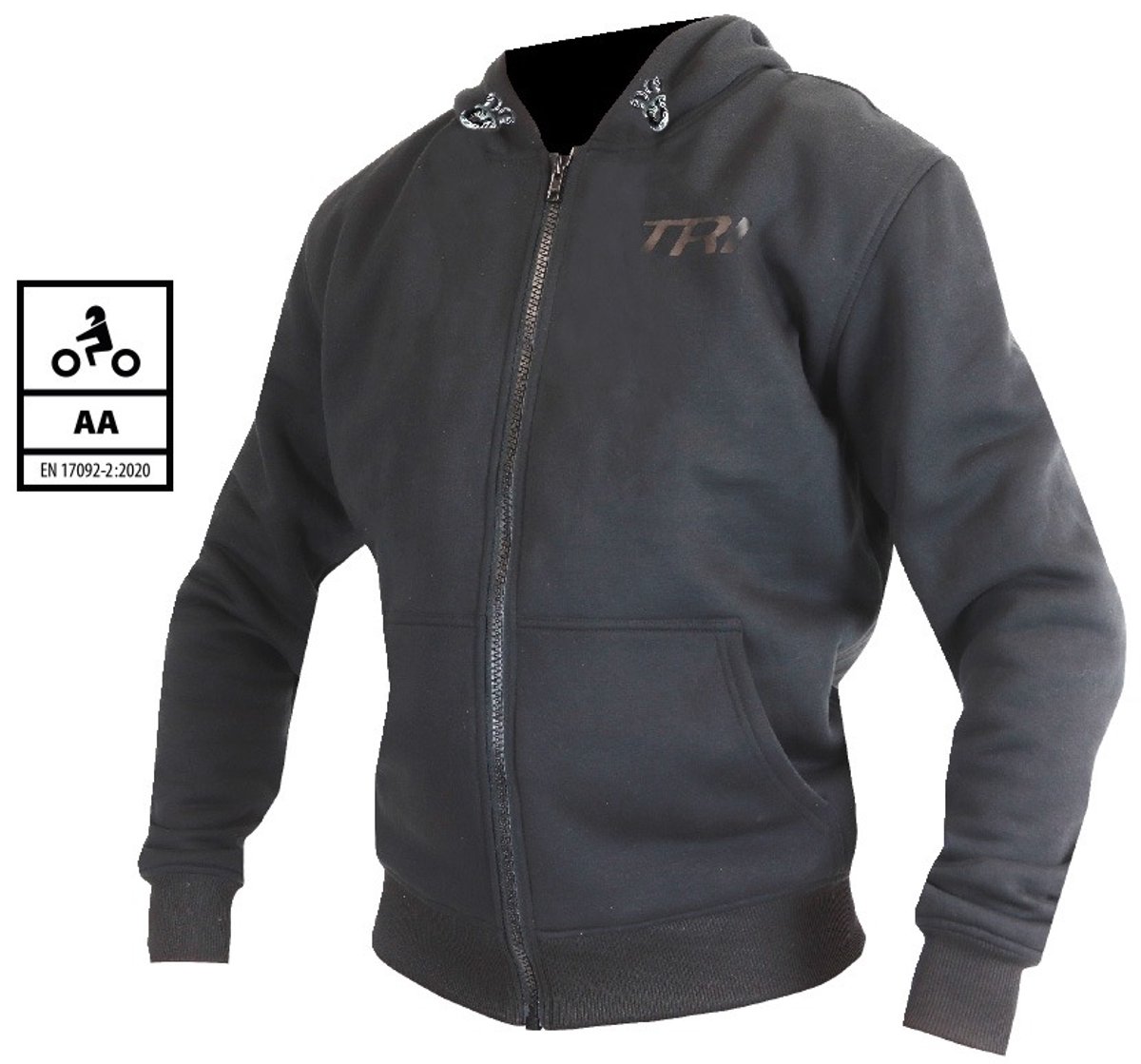 Trilobite 2471 Binder Riding Hoodie With Zip Men Zwart Vel -