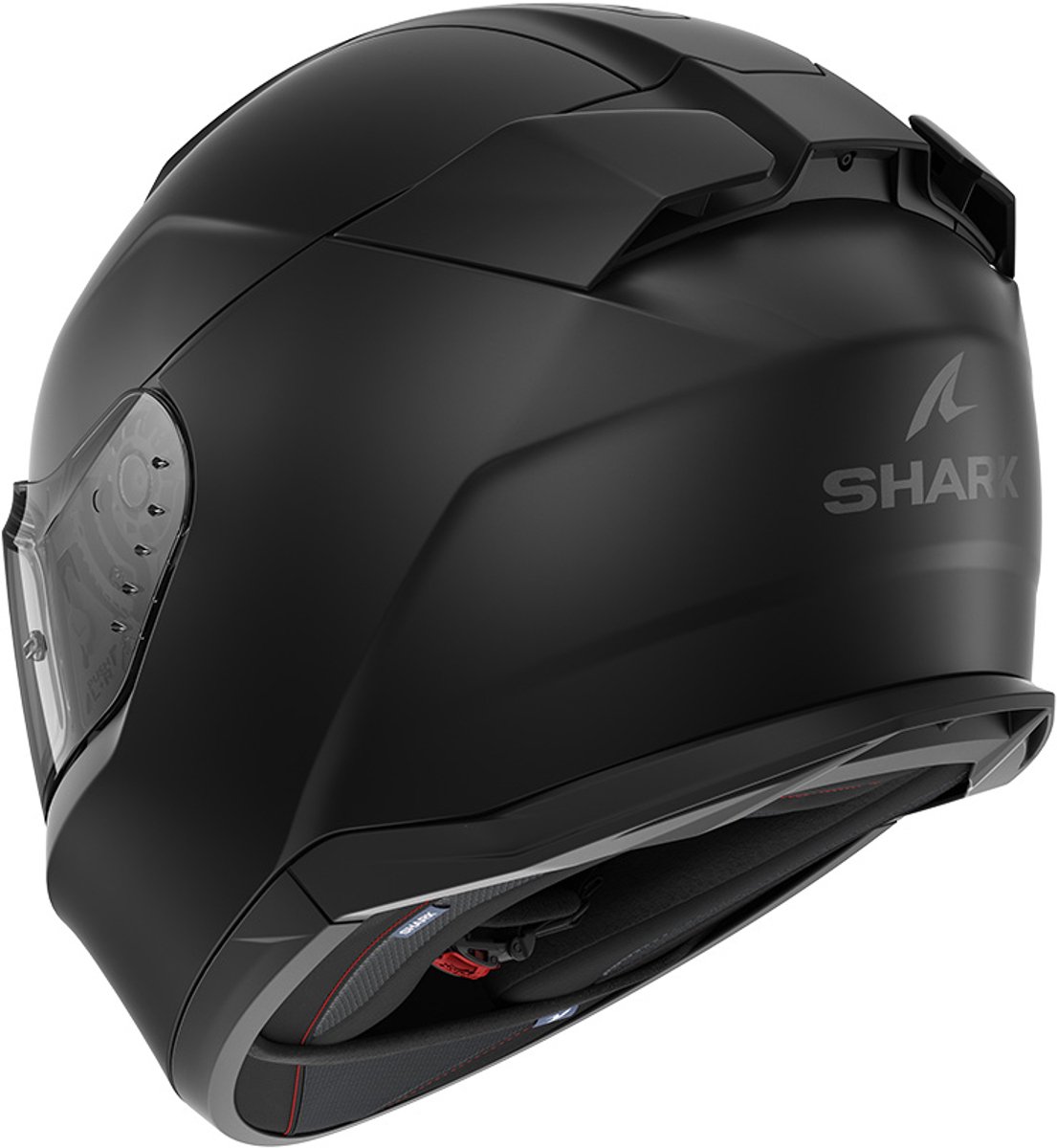 Shark D-Skwal 3 Blank Mat Zwart Mat KMA Integraalhelm - Maat S - Helm – foto 7
