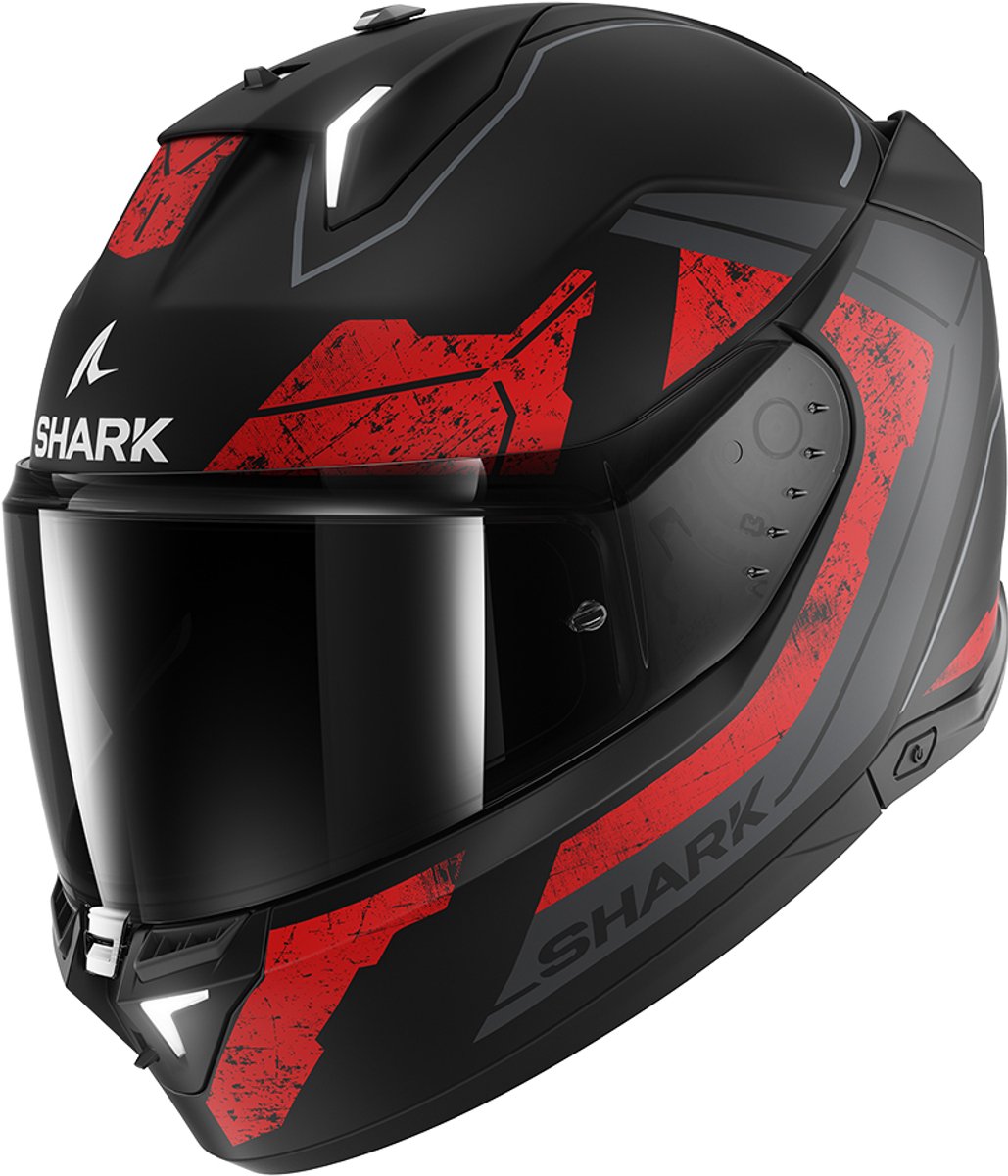 Shark Skwal i3 Rhad Mat Black Chrom Red KUR XS - Maat XS - Helm