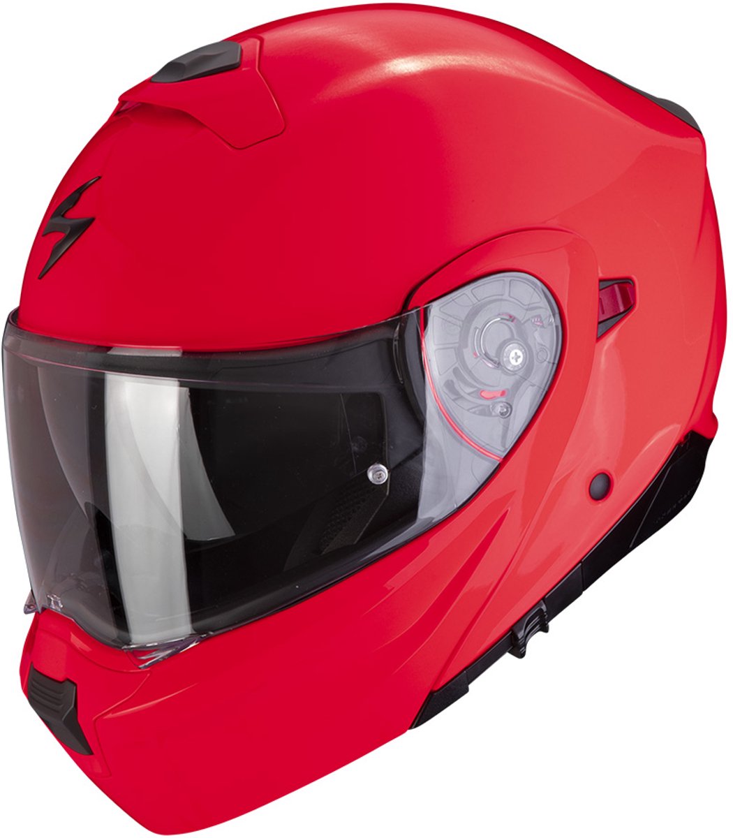 Scorpion Exo-930 Evo Solid Fluo Rood Systeemhelm - Helm