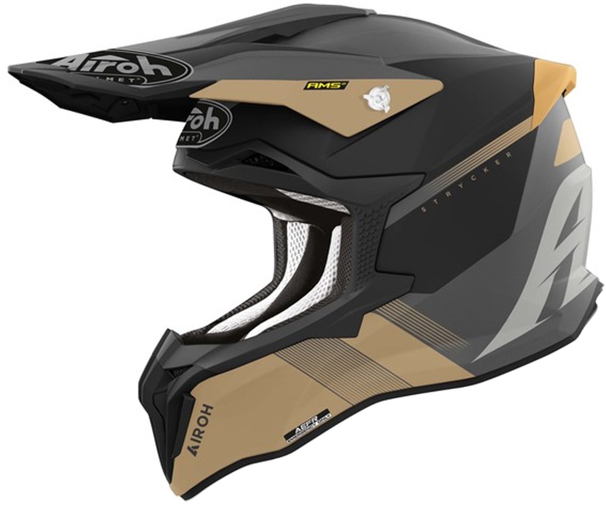 Airoh Strycker Blazer Goud Mat Offroad Helm - Maat XS - Helm