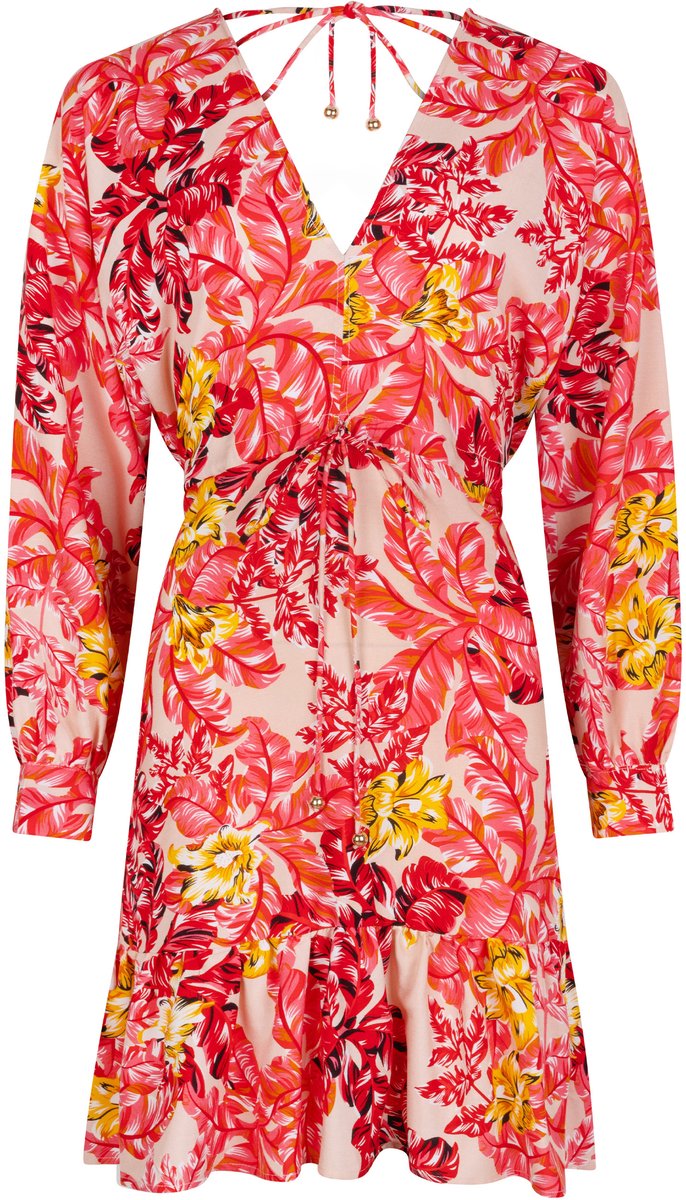 Chic by Lirette - Korte jurk Flamingo Garden - Roze - M