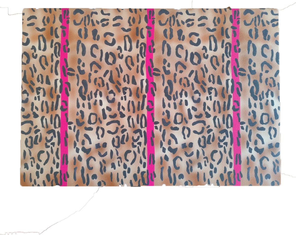 Placemat Leopard print orange brown