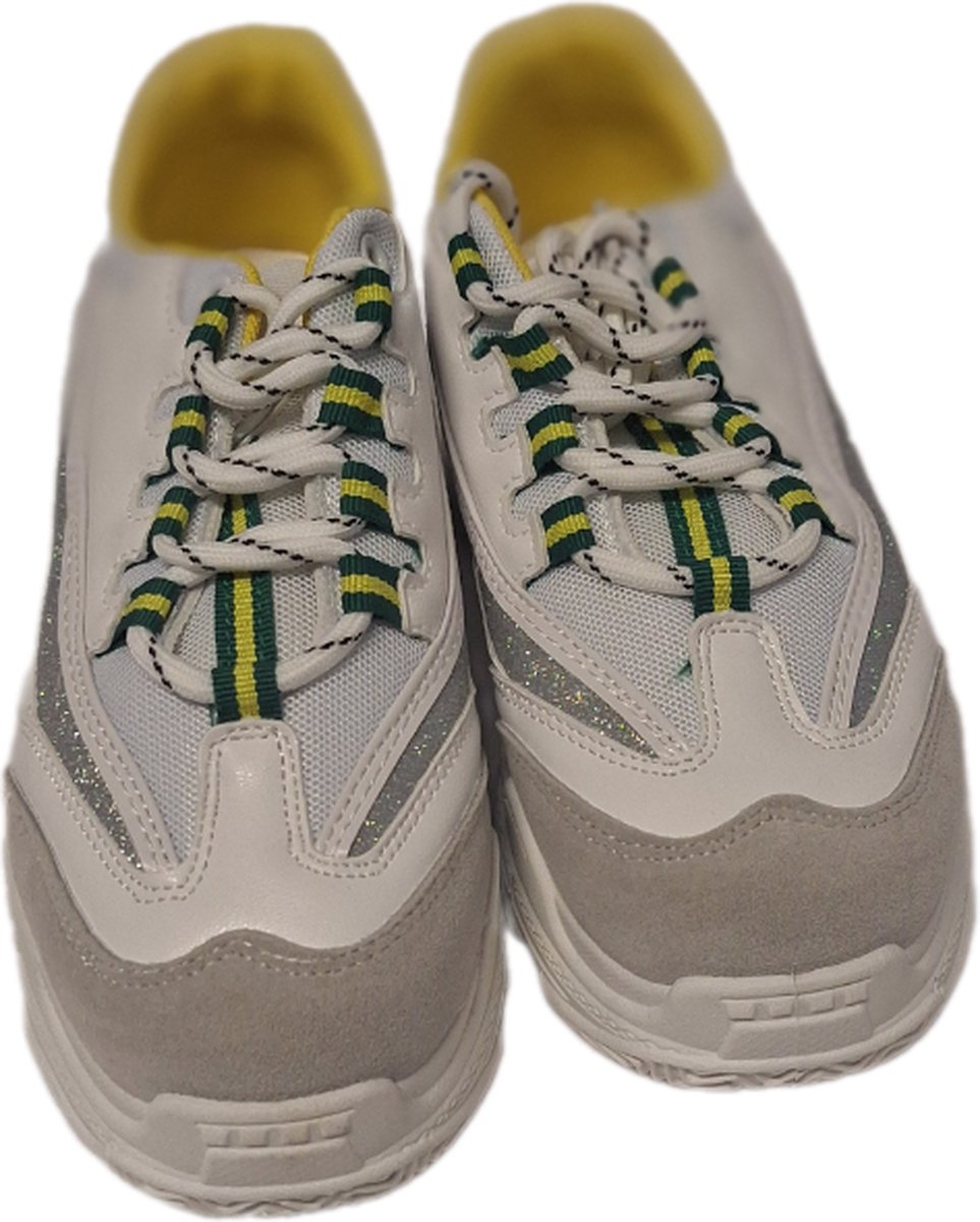THE BOOTS-SNEAKER-WHITE-SILVER LINE-38