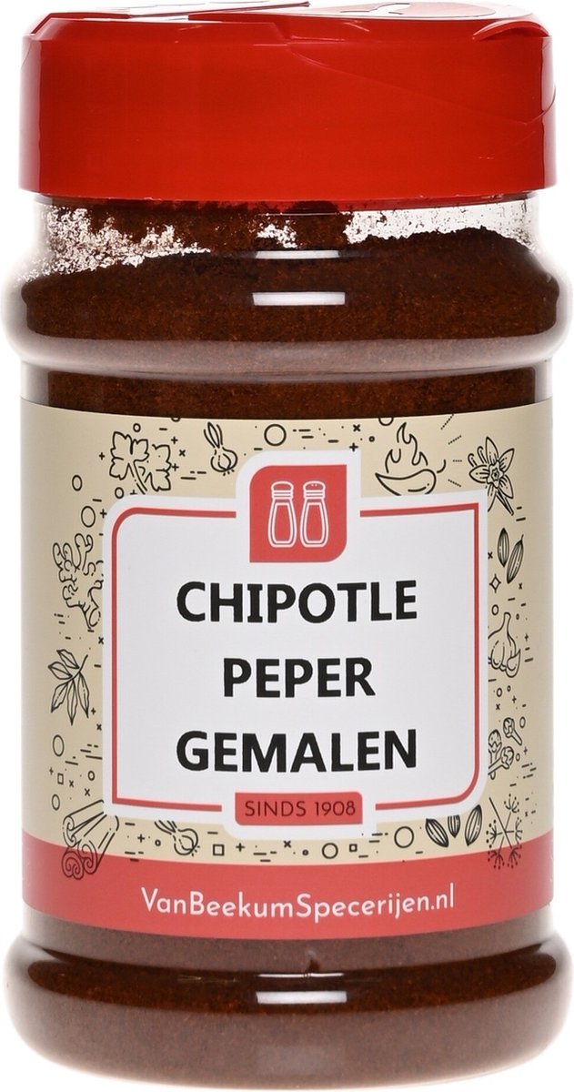 Goedkoopste Van Beekum Specerijen - Chipotle Peper Gemalen - Strooibus 130 gram