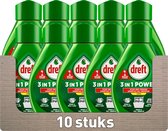 Dreft 3in1 Power Spray Refill Stop Soaking - Spray de prétraitement, dégraissant, dégraissant pour vaisselle et Cuisine - Parfum citron - 10 x 500 ML
