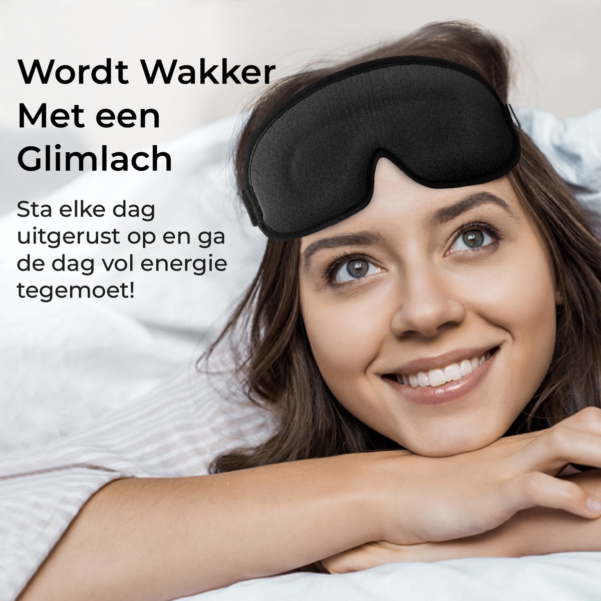 ORIGIN™ Luxe Slaapmasker - 100% Verduisterend Oogmasker - 3D Traagschuim - Slaap Masker - Oog Masker - Ergonomisch - Mannen & Vrouwen — afbeelding 7