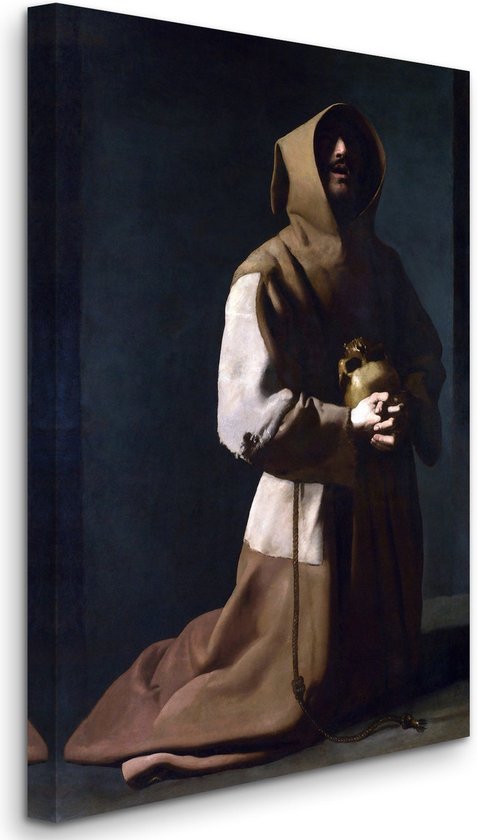 Francisco de Zurbarán - Saint Francis in Meditation - Sint Franciscus in Meditatie (1635-39) - 3:2