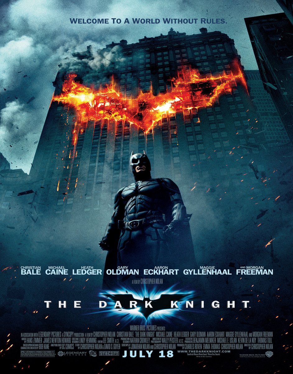 karo-art Poster - The Dark Knight, 2008, Originele Filmposter, Premium Print, Professioneel Fotopapier Multikleur