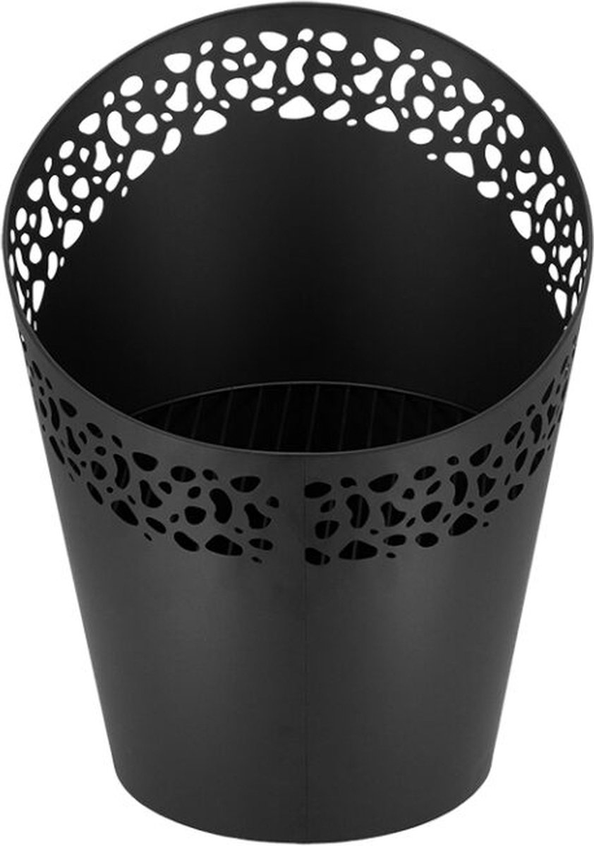 Esschert Design Fire bucket laser-cut dots - Black