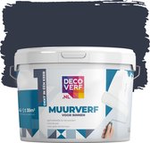 Decoverf muurverf mat nachtblauw, 4L