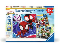 Ravensburger SpiderMan - Spidey et ses incroyables Friends Puzzle pour enfants (3 x 49 pièces) Puzzle - Multicolore