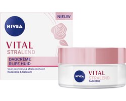 NIVEA Vital Anti-Rimpel Extra Stralende Dagcrème voor Vrouwen - Moisturizer - Rijpe en droge huid - 50ml