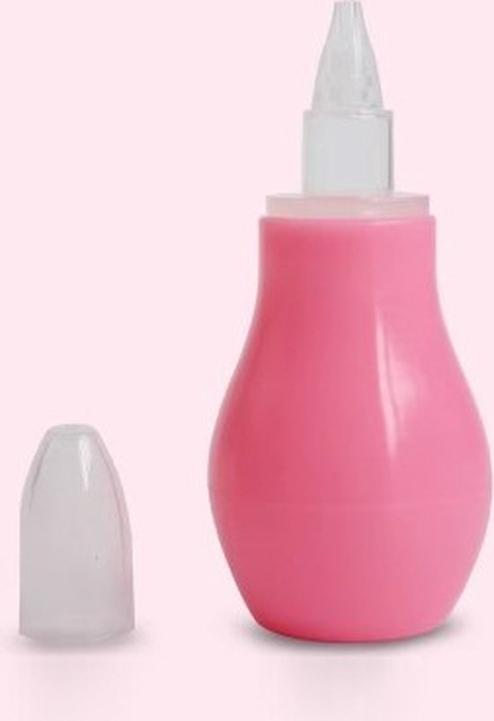 Neusreiniger voor Baby en Kind - Neuspompje - Nose Cleaner - Nasal Aspirator - Neuszuiger - Roze van Merkloos — afbeelding 2