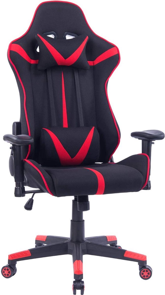 Bolt Edge Gamestoel - Rood/Zwart - Ergonomisch - Verstelbaar - Met armleuningen