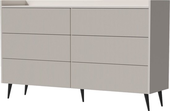 regalik Verschoonblad met plaat voor Hemnes van IKEA, Aankleedopzetstuk voor 50x160 cm Ladekasten, Afneembaar Aankleedblad, Afgeronde Frontpanelen, Wit Multiplex
