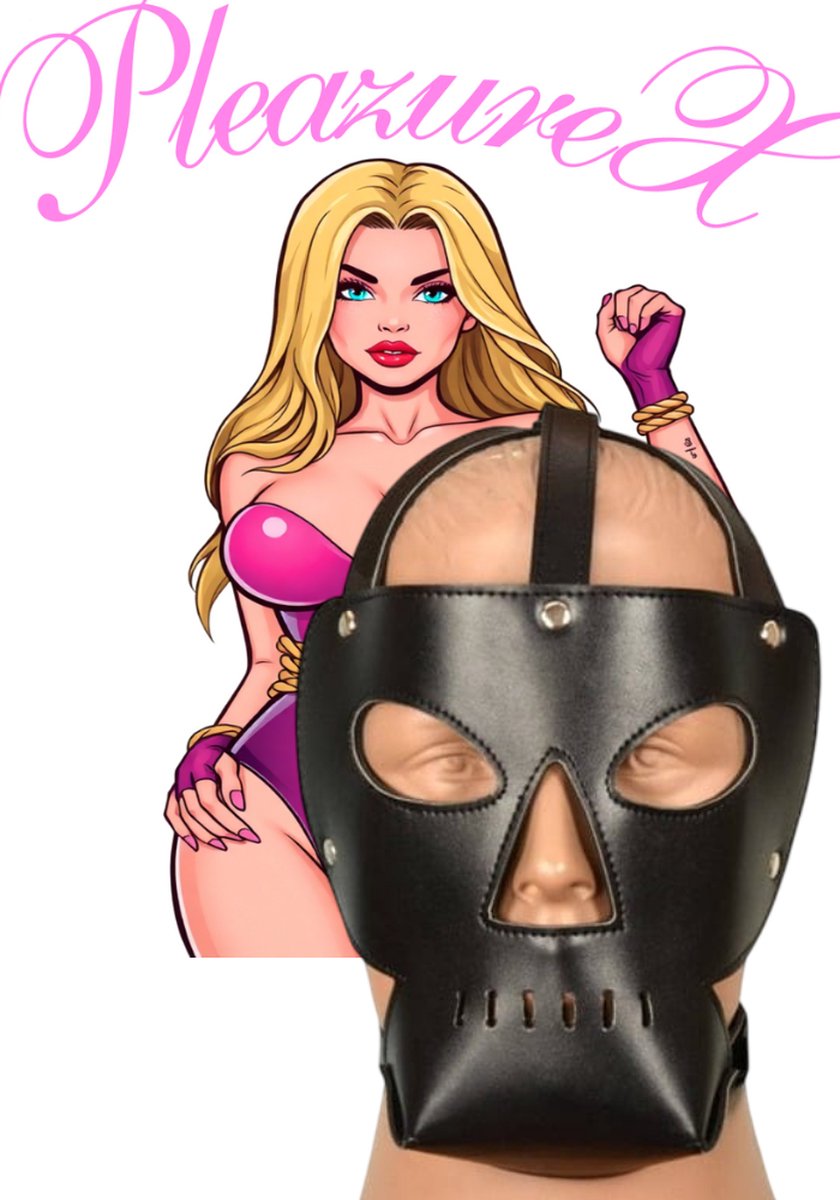PleazureX - Fetish Series - bondage masker heren - kinky - fetisj - roleplay - sub - bdsm masker