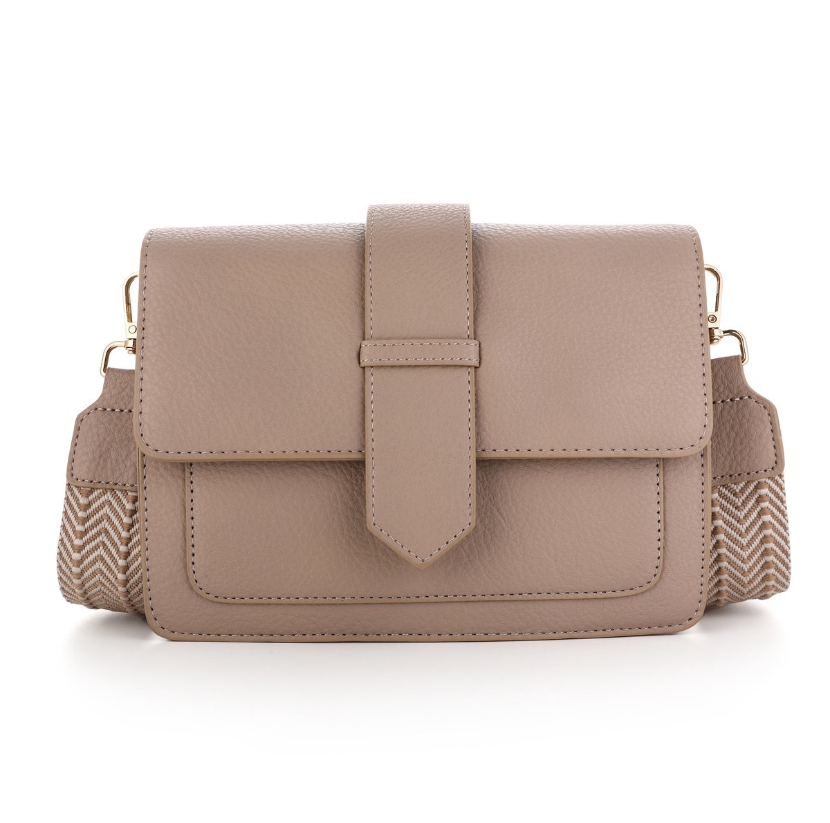 Michelle Bags & Accessories - Schoudertas - Crossbody tas - Dames tas - Beige - 2 tashengels