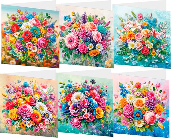 Diamond Painting Verjaardagskaarten Set - 4 stuks met Diamantkunst – Hobby Store Diamond Painting Verjaardagskaarten Set - 4 stuks met Diamantkunst – Hobby Store