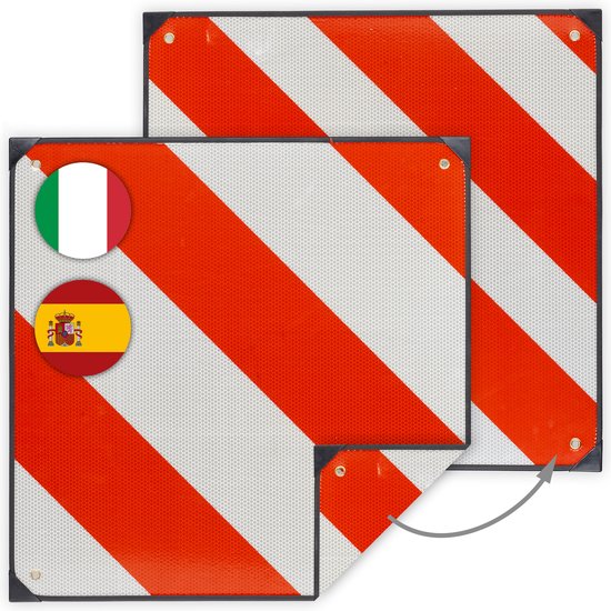markeringsbord - Italië & Spanje - 50 x 50 cm - aluminium van Merkloos — afbeelding 4
