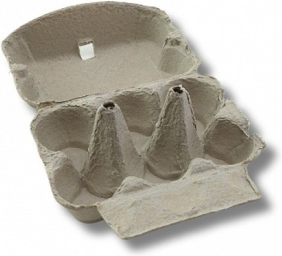 Cartons d'oeufs pour 6 pièces - Emballage d'oeufs 6 compartiments - Pulpe - 90 pièces