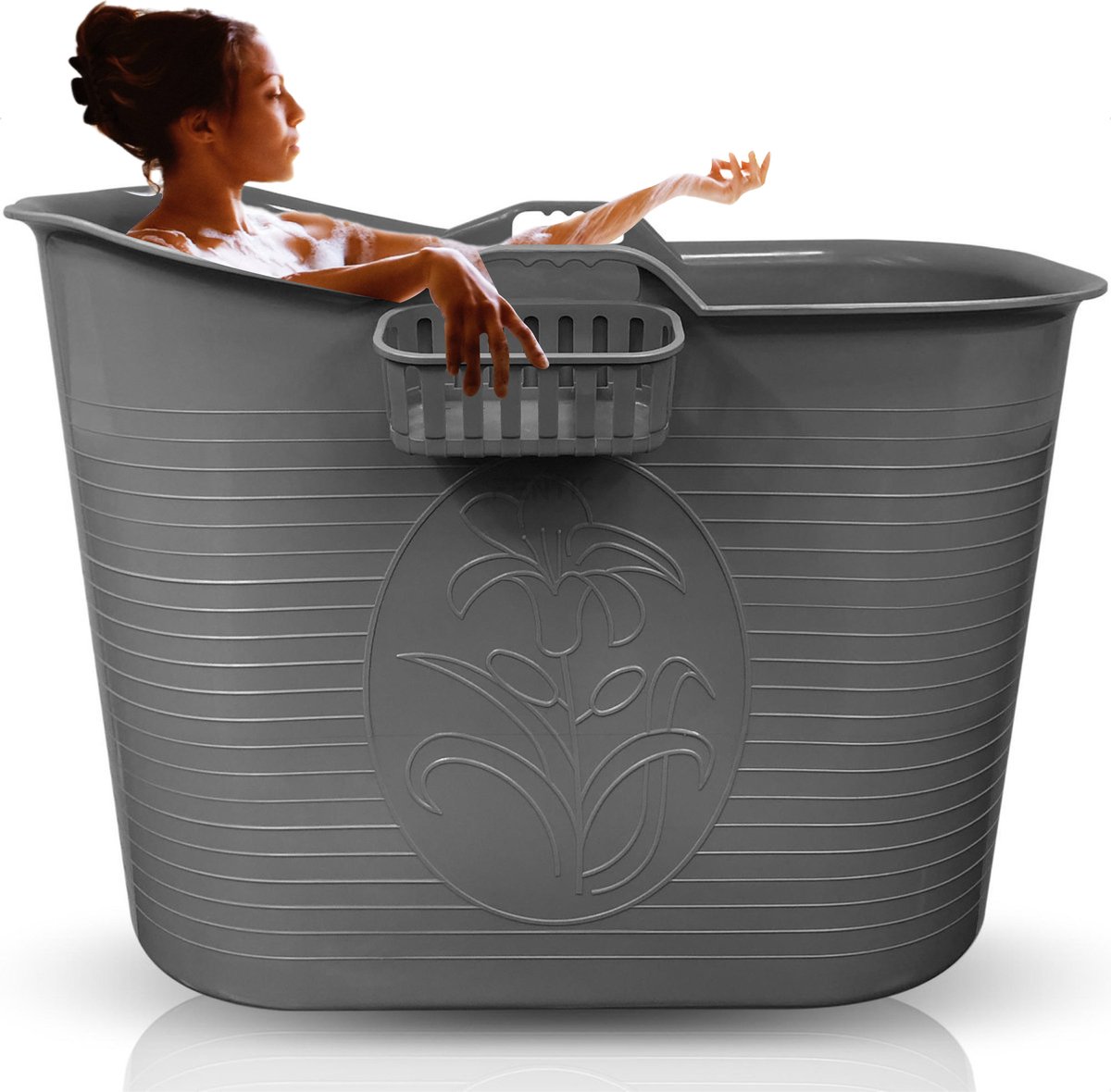 Zitbad - 185L - Geschikt voor ijs bad/ice Bath - Voor volwassenen en kinderen - Badkuip - Dompelbad - Bucket - Premium plastic Volwassen - Veilig materiaal - Soft & Silky