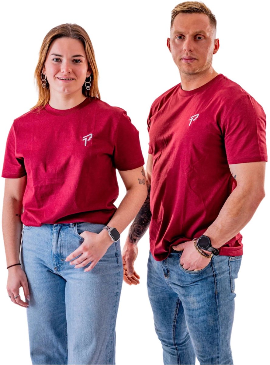 Proma Sports - Everyday Shirt - Burgundy - XL - Unisex - Regular Fit - Fitness - Teamsports - Esports - Loungewear