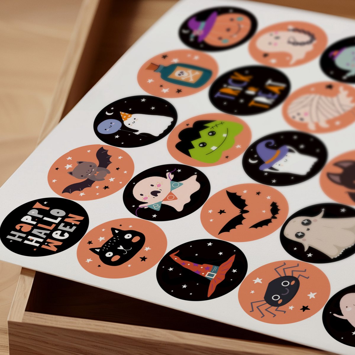 Halloween Stickers - 3 Stickervellen - Halloween Traktatie - 105 Stuks — afbeelding 2