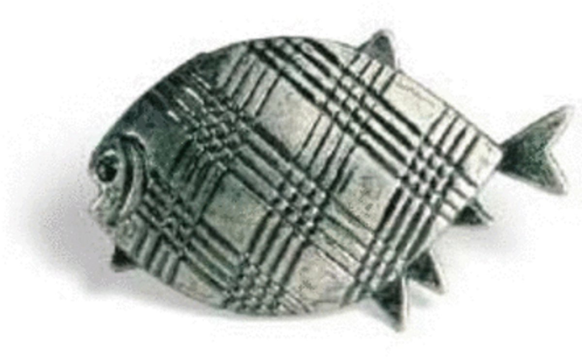 Meubelknop Vis Links 32 x 51 mm Zamac/Tin – Decoratieve Knop voor o.a. Meubels, Lades en Kastjes