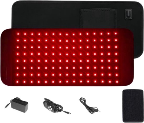 Sorelux - Infraroodband XL - Infraroodlamp - Rood Licht Therapie - Draagbaar - 120 Red Light Leds - Onderrug, Schouders, Benen - Red Light therapy