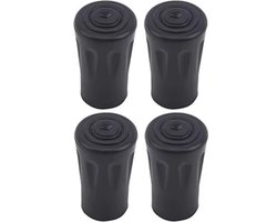 4 stuks (2 paar) Trekking Pole Nordic Walk Stick Cane Climb Vervanging Alpenstock Outdoor Camp Hike Protector Cap Tip Rubber Materiaal