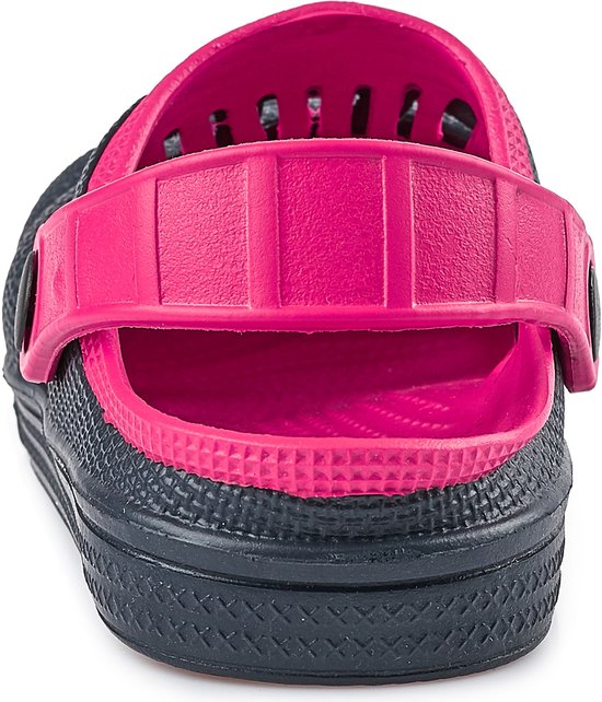 Sabots pour femmes Ladeheid Enfants - Chaussures de jardin - Légères - Chaussures enfants - Filles - Garçons - Bleu foncé - Rose - 28 - LA-KL-056