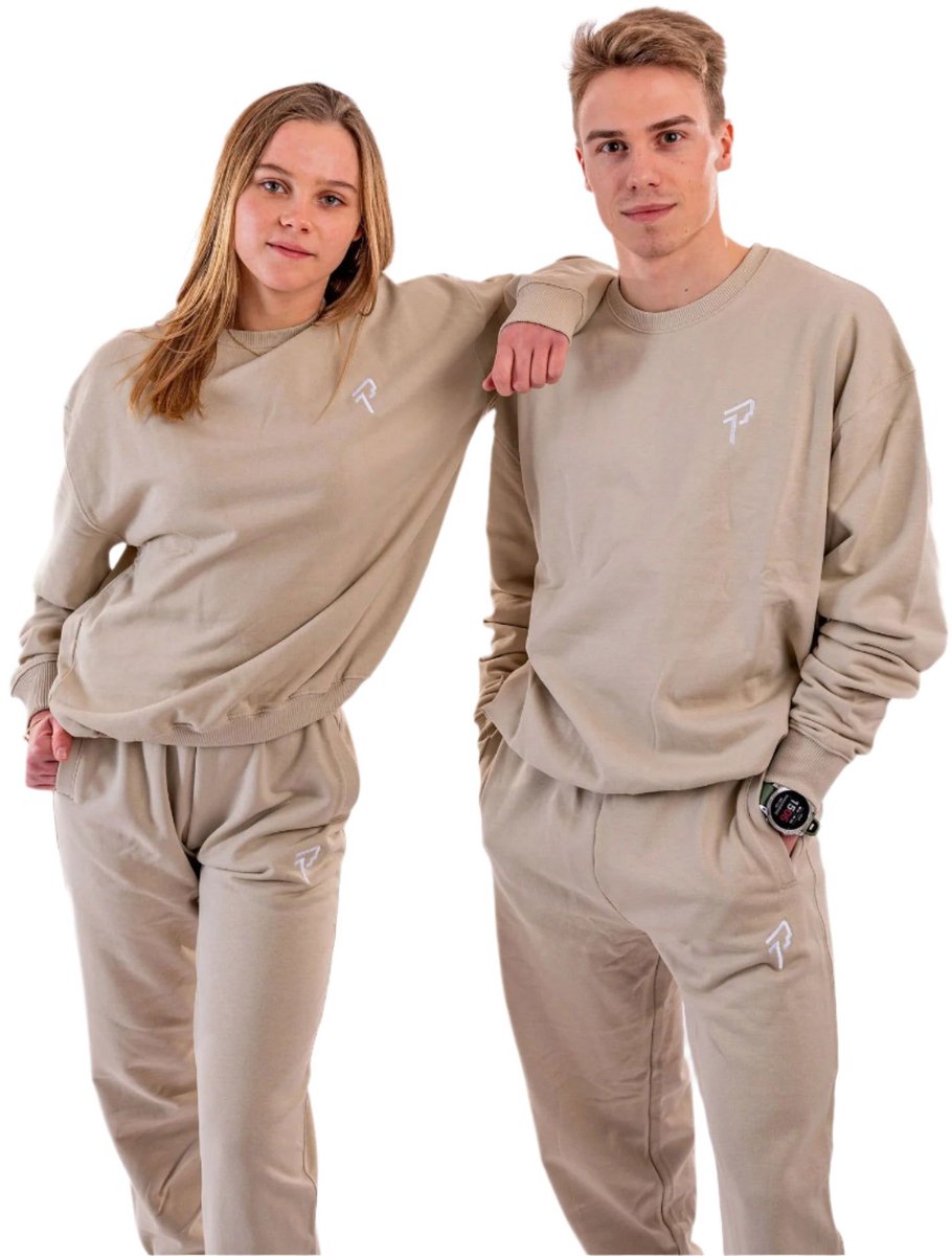 Proma Sports - Relaxed Jogger - Beige - S/M - Unisex - Fitness - Training - Teamsports - Oversized Sweatpants