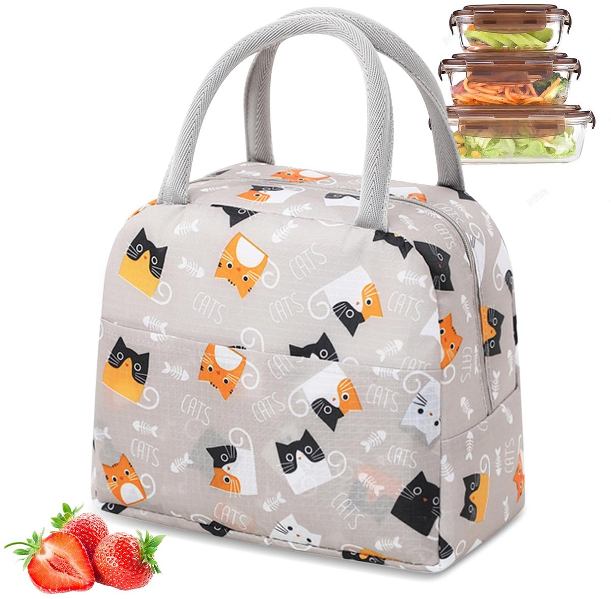 My Ninki ® Stijlvolle en Praktische Lunchtas met Geïsoleerde Folievoering voor Diverse Activiteiten