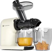 Bol.com KitchenBrothers Slowjuicer - Compact - Juicer - Groenten en Fruitpers - 45 mm - 500 ml - Champagne aanbieding
