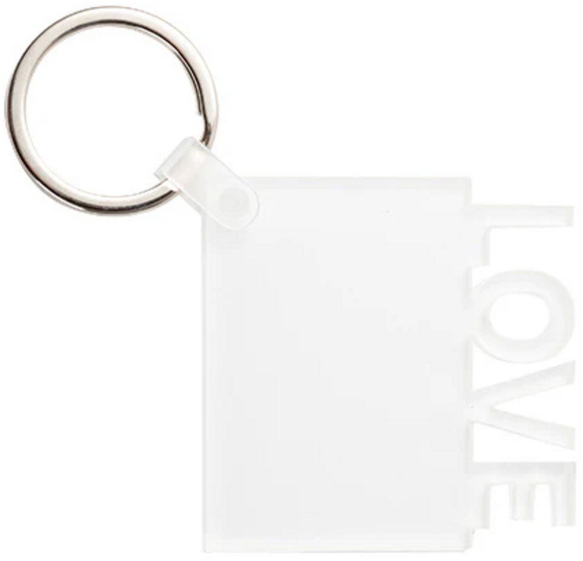 Nevolis® Acryl Sleutelhanger LOVE – Stijlvol en Duurzaam – Perfect als Romantisch Cadeau