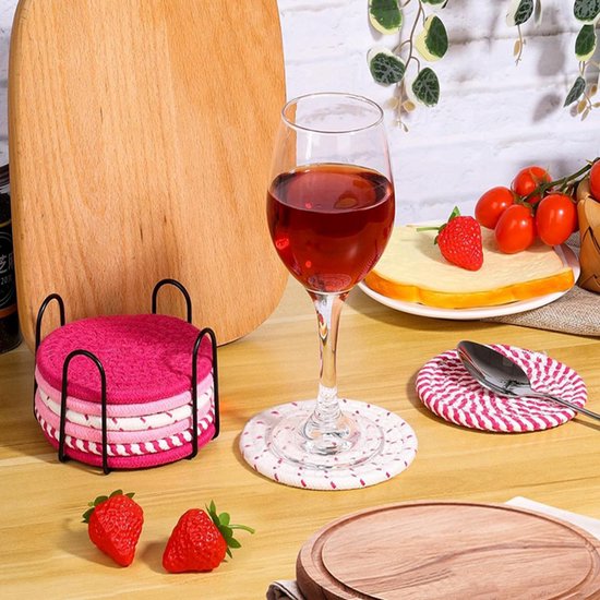 Spetsbst Set van 4 pannenonderzetters, 18 cm, ronde onderzetters Spetsbst Set van 4 pannenonderzetters, 18 cm, ronde onderzetters