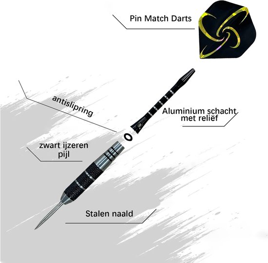 12-delige Dartpijlen Set - 6x Pure Koperen Darts - 6x RVS Darts-22 gram- Steeltip Pakket met Dart Flights, Luxe Opbergcase en Extra Accessoires - Ideaal voor Beginners, Gevorderden en Wedstrijden van Royal Darts — afbeelding 3