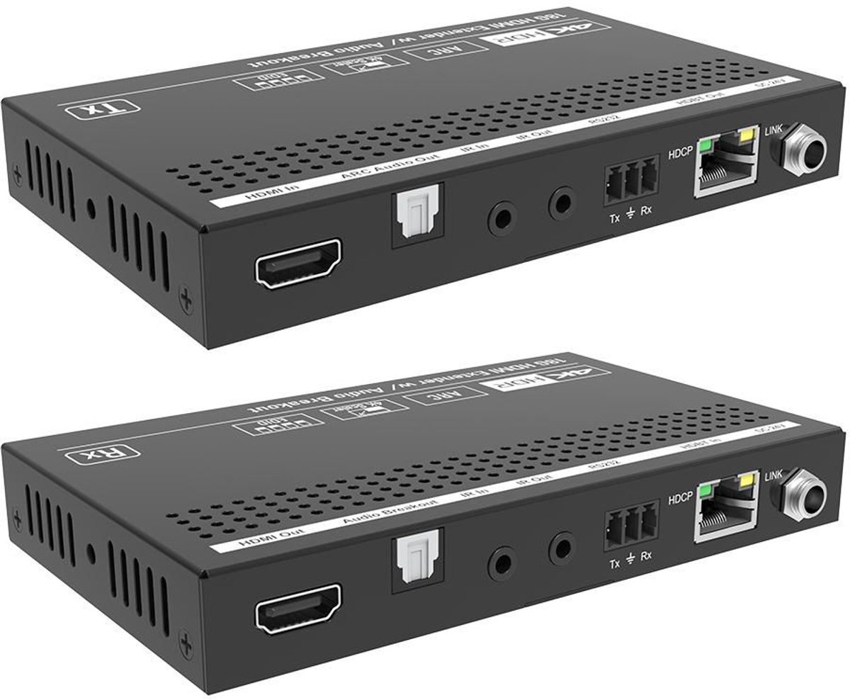 Vivolink VLHDMIEXTHDB2.0S audio/video extender AV-zender & ontvanger Zwart