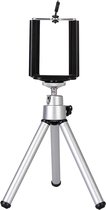 Mini Statief Smartphone Tripod Camera Telefoon Houder - Zilver