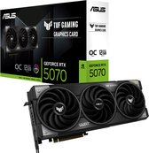 Bol.com ASUS TUF Gaming NVIDIA GeForce RTX 5070 OC - Videokaart - 12GB - GDDR7 - PCIe 5.0 - 2x HDMI 2.1b - 3x DisplayPort 2.1a aanbieding