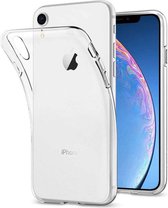 iPhone XR Siliconen Hoesje - 2 x Tempered Glass Screenprotector  - Transparant
