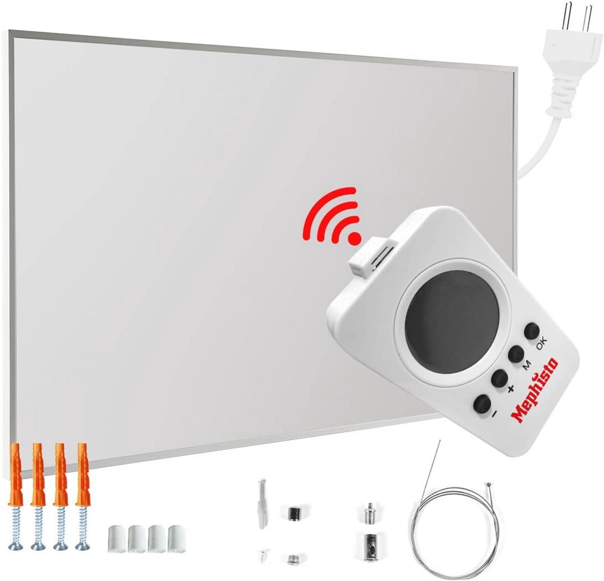 Energiebesparende Infraroodverwarming met Afstandsbediening en Wifi App-Besturing